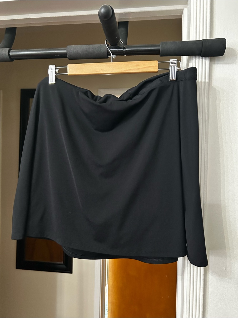 Old Navy Black Extra High Rise Go Dry Mini Skort- Simple A-Line. NWOT. Size XXL